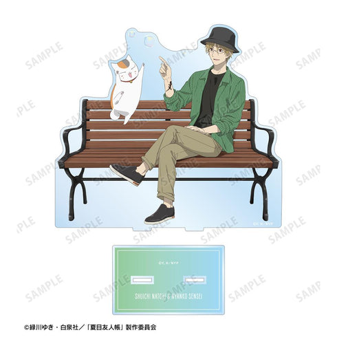 『夏目友人帳』描き下ろし 名取周一&ニャンコ先生 シャボン玉ver. 特大アクリルスタンド