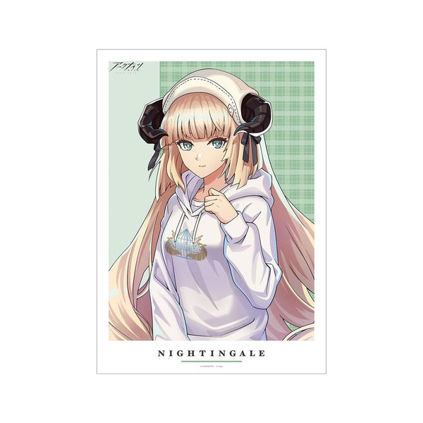 『アークナイツ』描き起こしイラスト ナイチンゲール ショッピングver. A3マット加工ポスター【202607再販】