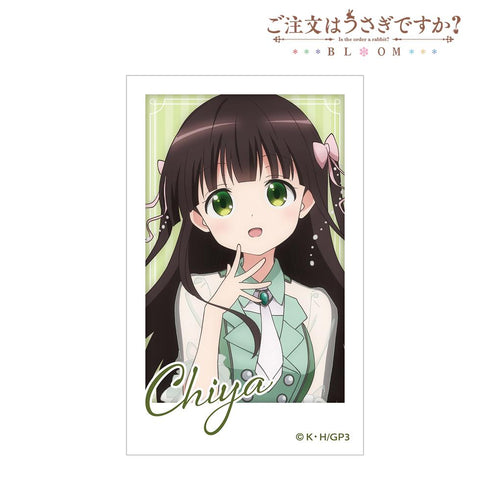 『ご注文はうさぎですか? BLOOM』描き下ろし 千夜 アイドル制服ver. インスタントカメラ風イラストカード【202507再販】