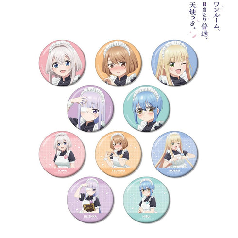 『ワンルーム、日当たり普通、天使つき。』描き下ろし メイドver. トレーディング缶バッジ(単位/BOX)【202502再販】