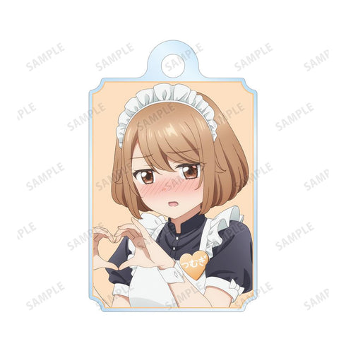 『ワンルーム、日当たり普通、天使つき。』描き下ろし 堤つむぎ メイドver. 2連ワイヤーアクリルキーホルダー【202502再販】