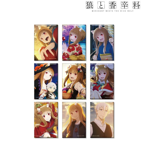 『狼と香辛料 MERCHANT MEETS THE WISE WOLF』トレーディングスクエア缶バッジ(単位/BOX)【202507再販】