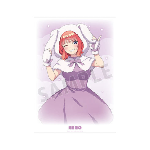 『五等分の花嫁』描き下ろし 中野二乃 動物もこもこ着ぐるみver. A3マット加工ポスター