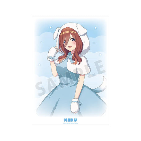 『五等分の花嫁』描き下ろし 中野三玖 動物もこもこ着ぐるみver. A3マット加工ポスター【202501再販】