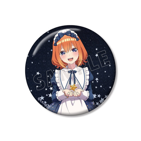 『五等分の花嫁∽』描き下ろし 中野四葉 星空メイドver. 76mmグリッター缶バッジ