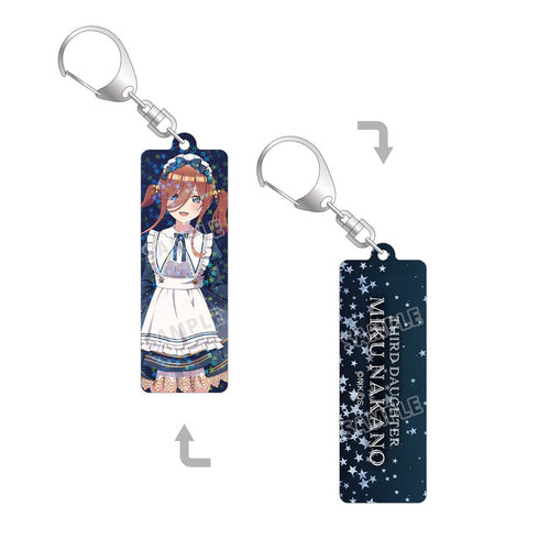 『五等分の花嫁∽』描き下ろし 中野三玖 星空メイドver. ホログラムスティックアクリルキーホルダー