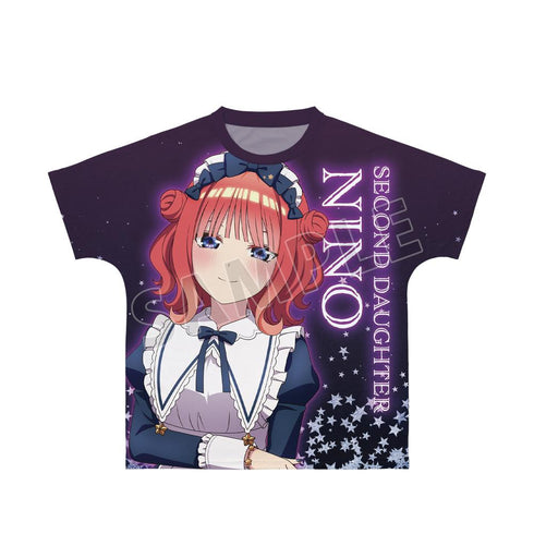『五等分の花嫁∽』描き下ろし 中野二乃 星空メイドver. フルグラフィックTシャツユニセックス【202501再販】