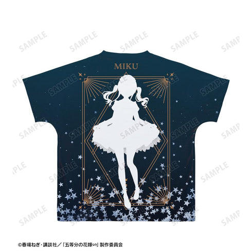 『五等分の花嫁∽』描き下ろし 中野三玖 星空メイドver. フルグラフィックTシャツユニセックス【202501再販】