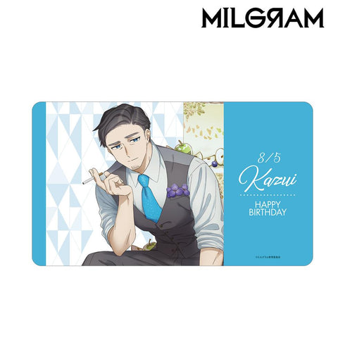 『MILGRAM -ミルグラム-』描き下ろし カズイ バースデーver. マルチデスクマット