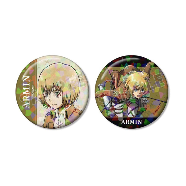 『進撃の巨人』アルミン ホログラム缶バッジ2個セット【202607再販】