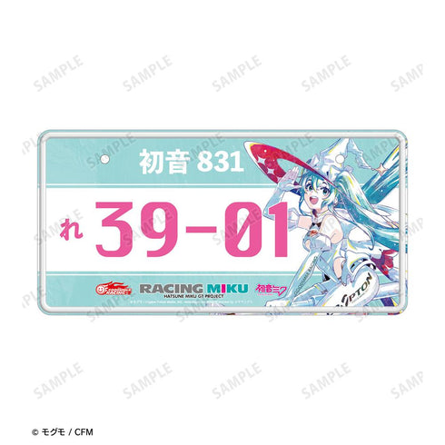 『初音ミク GTプロジェクト』レーシングミク 2024Ver. Ani-Art ナンバープレート風アルミプレート