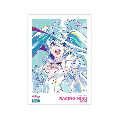 『初音ミク GTプロジェクト』レーシングミク 2024Ver. Ani-Art A3マット加工ポスター ver.A