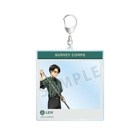 『進撃の巨人』描き下ろし リヴァイ レトロ風ファッションver. SNS風BIGアクリルキーホルダー【202511再販】