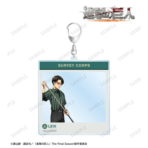 『進撃の巨人』描き下ろし リヴァイ レトロ風ファッションver. SNS風BIGアクリルキーホルダー【202608再販】