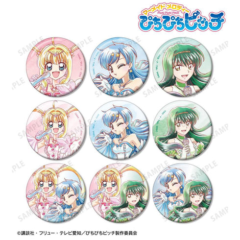 『ぴちぴちピッチ』描き下ろし 20th Anniversary ver. トレーディング Ani-Art aqua label 缶バッジ(単位/BOX)【202606再販】