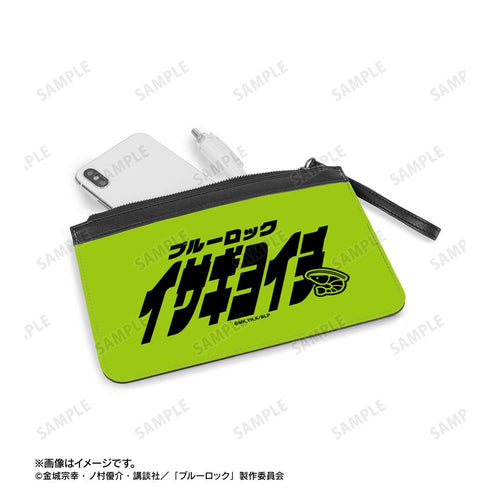『ブルーロック』潔 世一 ネームデザイン PUレザーフラットポーチ【202512再販】