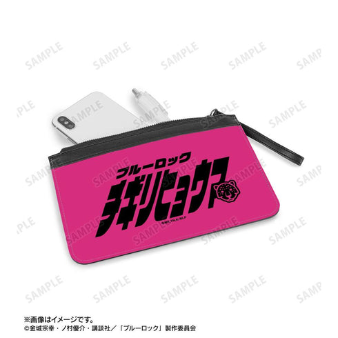 『ブルーロック』千切 豹馬 ネームデザイン PUレザーフラットポーチ【202605再販】