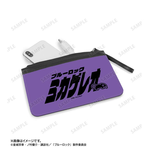 『ブルーロック』御影 玲王 ネームデザイン PUレザーフラットポーチ【202512再販】