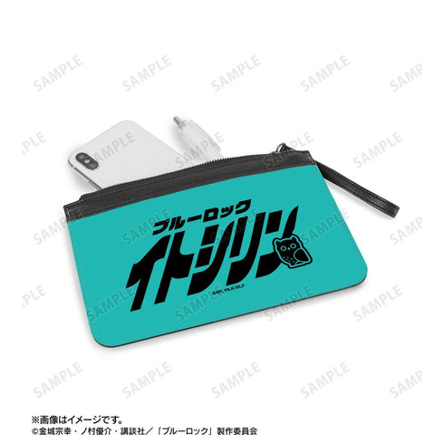 『ブルーロック』糸師 凛 ネームデザイン PUレザーフラットポーチ【202512再販】