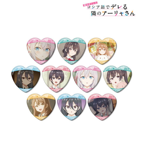 『時々ボソッとロシア語でデレる隣のアーリャさん』トレーディング場面写ハート型缶バッジ(単位/BOX)