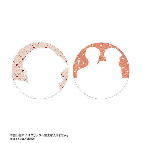 『ゆびさきと恋々』森下suu先生 描き下ろし SPRING GIFTver. トレーディンググリッター缶バッジ(単位/BOX)【202602再販】