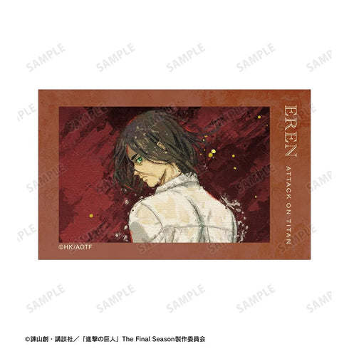 『進撃の巨人』描き下ろし エレン 戦う背中ver. grunge CANVAS イラストカード2枚セット