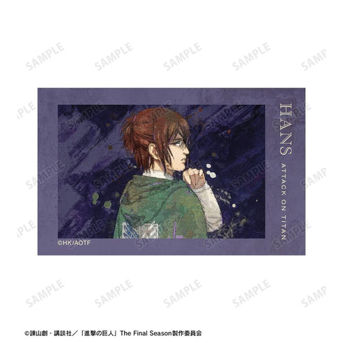 『進撃の巨人』描き下ろし ハンジ 戦う背中ver. grunge CANVAS イラストカード2枚セット