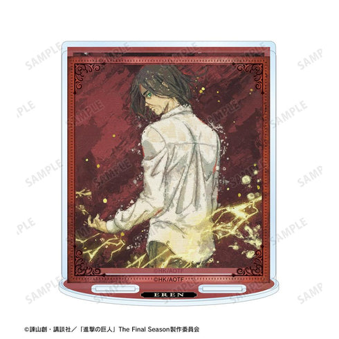 『進撃の巨人』描き下ろし エレン 戦う背中ver. grunge CANVAS パーツ付きBIGアクリルスタンド【202608再販】