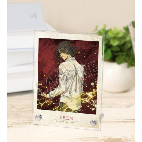 『進撃の巨人』描き下ろし エレン 戦う背中ver. grunge CANVAS A6アクリルパネル【202512再販】