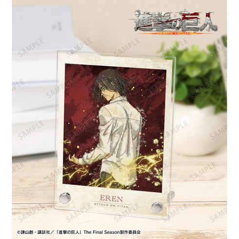 『進撃の巨人』描き下ろし エレン 戦う背中ver. grunge CANVAS A6アクリルパネル【202512再販】