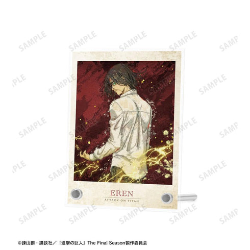 『進撃の巨人』描き下ろし エレン 戦う背中ver. grunge CANVAS A6アクリルパネル【202608再販】