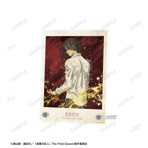 『進撃の巨人』描き下ろし エレン 戦う背中ver. grunge CANVAS A6アクリルパネル【202507再販】