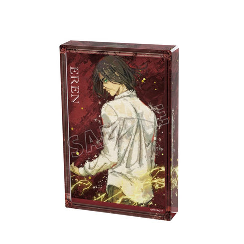 『進撃の巨人』描き下ろし エレン 戦う背中ver. grunge CANVAS アクリルブロック
