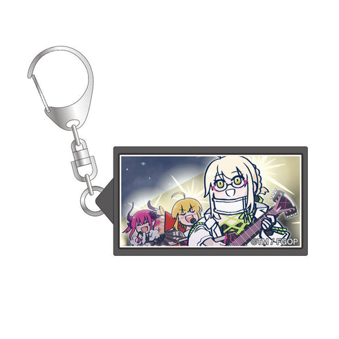 『Fate/Grand Order 藤丸立香はわからない』謎のアイドルX〔オルタ〕&ネロ&エリザベート 場面写LEDレトロ看板風キーホルダー
