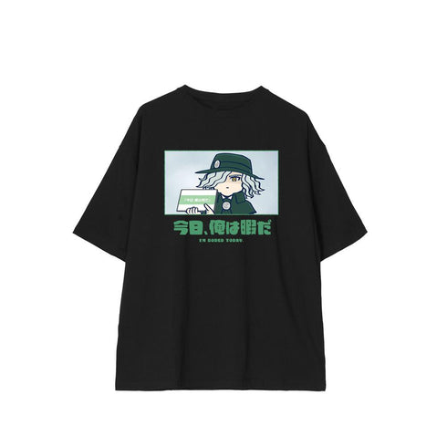 『Fate/Grand Order 藤丸立香はわからない』巌窟王 エドモン・ダンテス 「今日、俺は暇だ」 BIGシルエットTシャツユニセックス【202601再販】