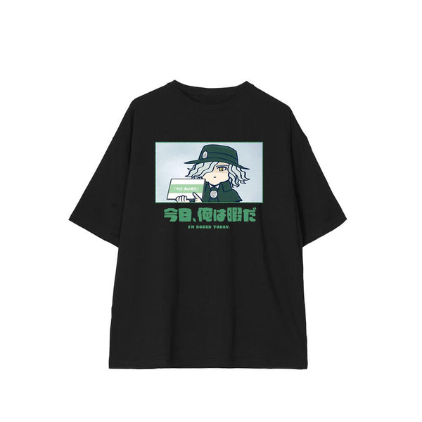『Fate/Grand Order 藤丸立香はわからない』巌窟王 エドモン・ダンテス 「今日、俺は暇だ」 BIGシルエットTシャツユニセックス【202601再販】