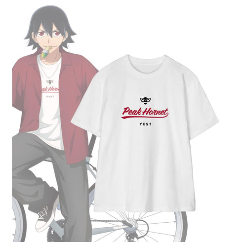 『弱虫ペダル LIMIT BREAK』描き下ろし 新開 悠人 私服×ロードバイクver. 着用Tシャツメンズ