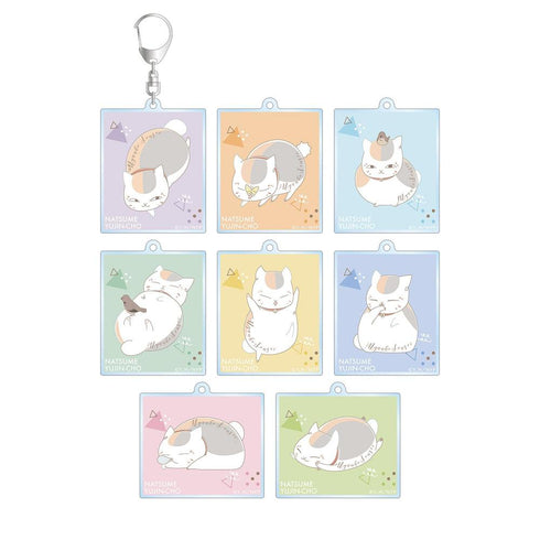 "Natsume's Book of Friends" Trading Nyanko-sensei lette-graph Series 2 Acrylic Keychain (Sold by the box)