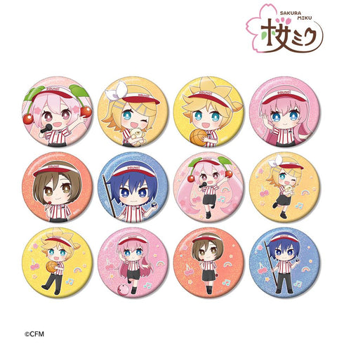 『桜ミク』トレーディング ちびキャラ ホログラム缶バッジ(単位/BOX)