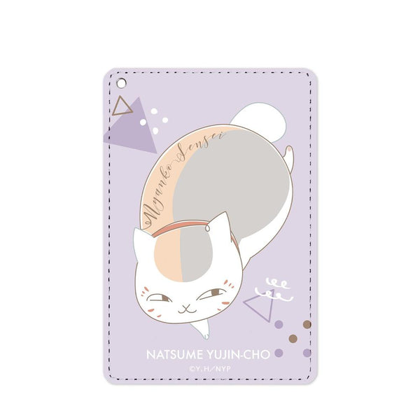 "Natsume's Book of Friends" Nyanko-sensei lette-graph Series 2 1-Pocket Pass Case, Light Purple