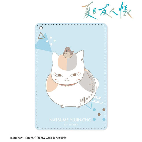 『夏目友人帳』ニャンコ先生 lette-graph 第2弾 1ポケットパスケース 空色
