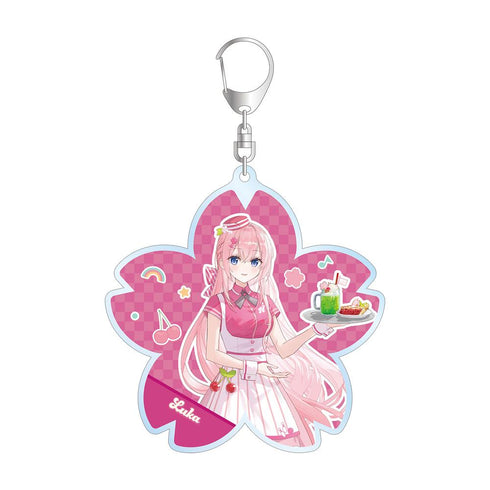 『桜ミク』描き下ろし 巡音ルカ アメリカンダイナーver. Art by ふーみ BIGアクリルキーホルダー