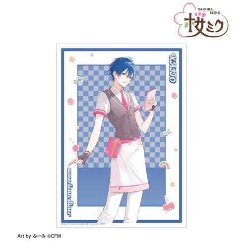 『桜ミク』描き下ろし KAITO アメリカンダイナーver. Art by ふーみ A3マット加工ポスター