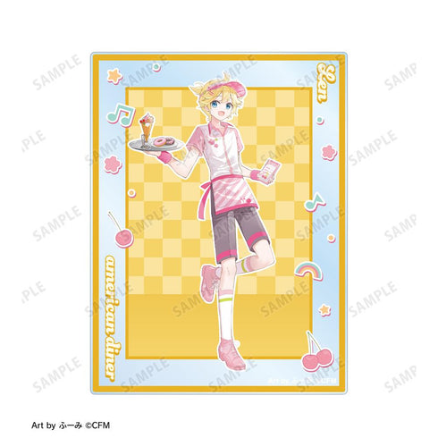 『桜ミク』描き下ろし 鏡音レン アメリカンダイナーver. Art by ふーみ アクリルカード2枚セット