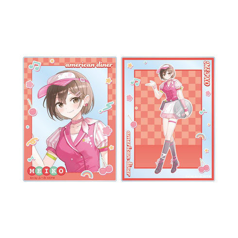『桜ミク』描き下ろし MEIKO アメリカンダイナーver. Art by ふーみ アクリルカード2枚セット