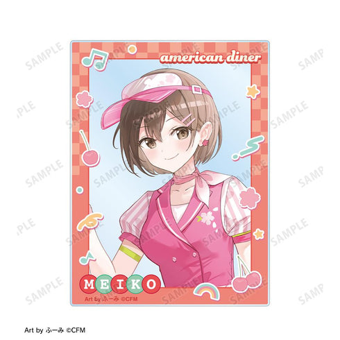『桜ミク』描き下ろし MEIKO アメリカンダイナーver. Art by ふーみ アクリルカード2枚セット
