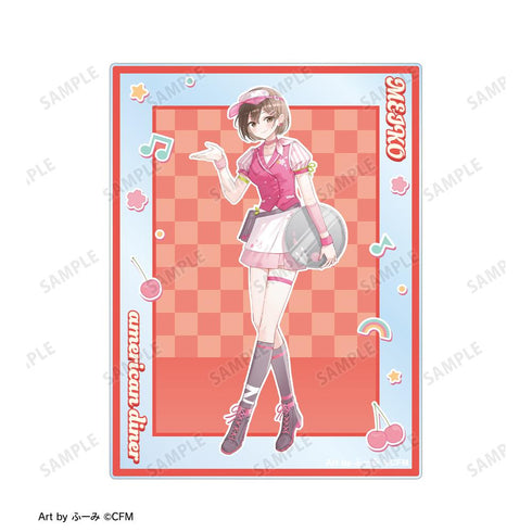 『桜ミク』描き下ろし MEIKO アメリカンダイナーver. Art by ふーみ アクリルカード2枚セット