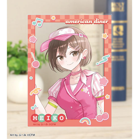 『桜ミク』描き下ろし MEIKO アメリカンダイナーver. Art by ふーみ アクリルカード2枚セット