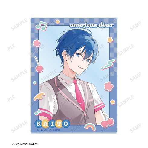『桜ミク』描き下ろし KAITO アメリカンダイナーver. Art by ふーみ アクリルカード2枚セット