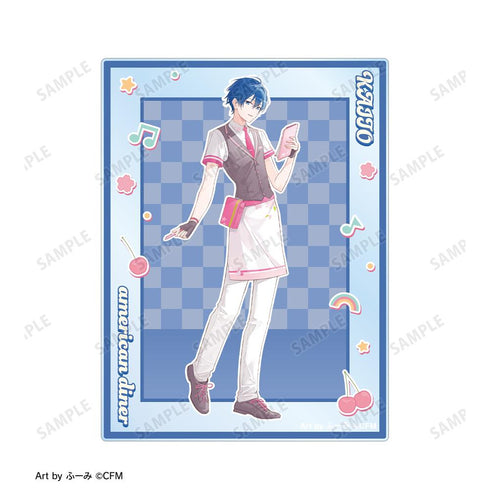 『桜ミク』描き下ろし KAITO アメリカンダイナーver. Art by ふーみ アクリルカード2枚セット